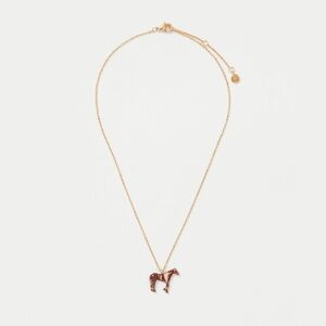 Enamel Farm Horse Short Necklace by Fable England